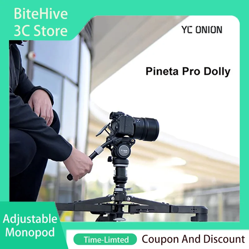 YC Onion Pineta Pro MQD30 Monopod Dolly Quite Vibration-Reducing Stable Quick to Diaassemble Adjustable Live Streaming Interview