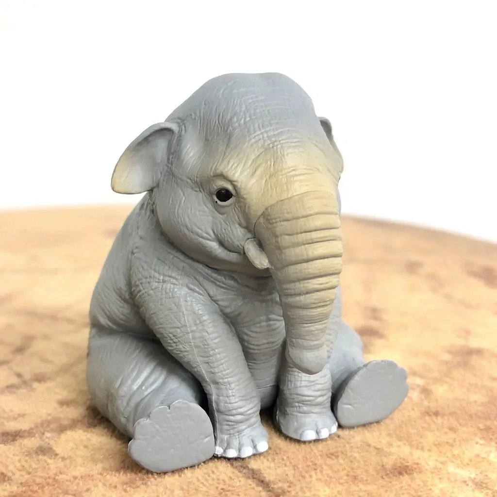 KITAN Gashapon zabawki śliczne okrągłe Rolling Animal Planet Fat Elephant krokodyl niedźwiedź polarny ełk śliczne Action Ornament postać zabawki