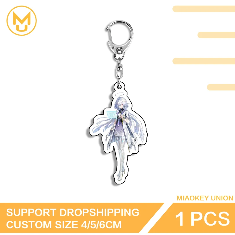 Wuthering Waves Mornye Acrylic Keyring Alluring Hot Selling Costumes Game Handbags Wallets Accessories for Gamelovers Collection