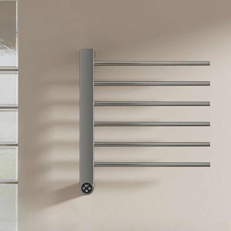 Intelligent bathroom towel rack small towel heating rack drying stainless steel bathroom rack shelf