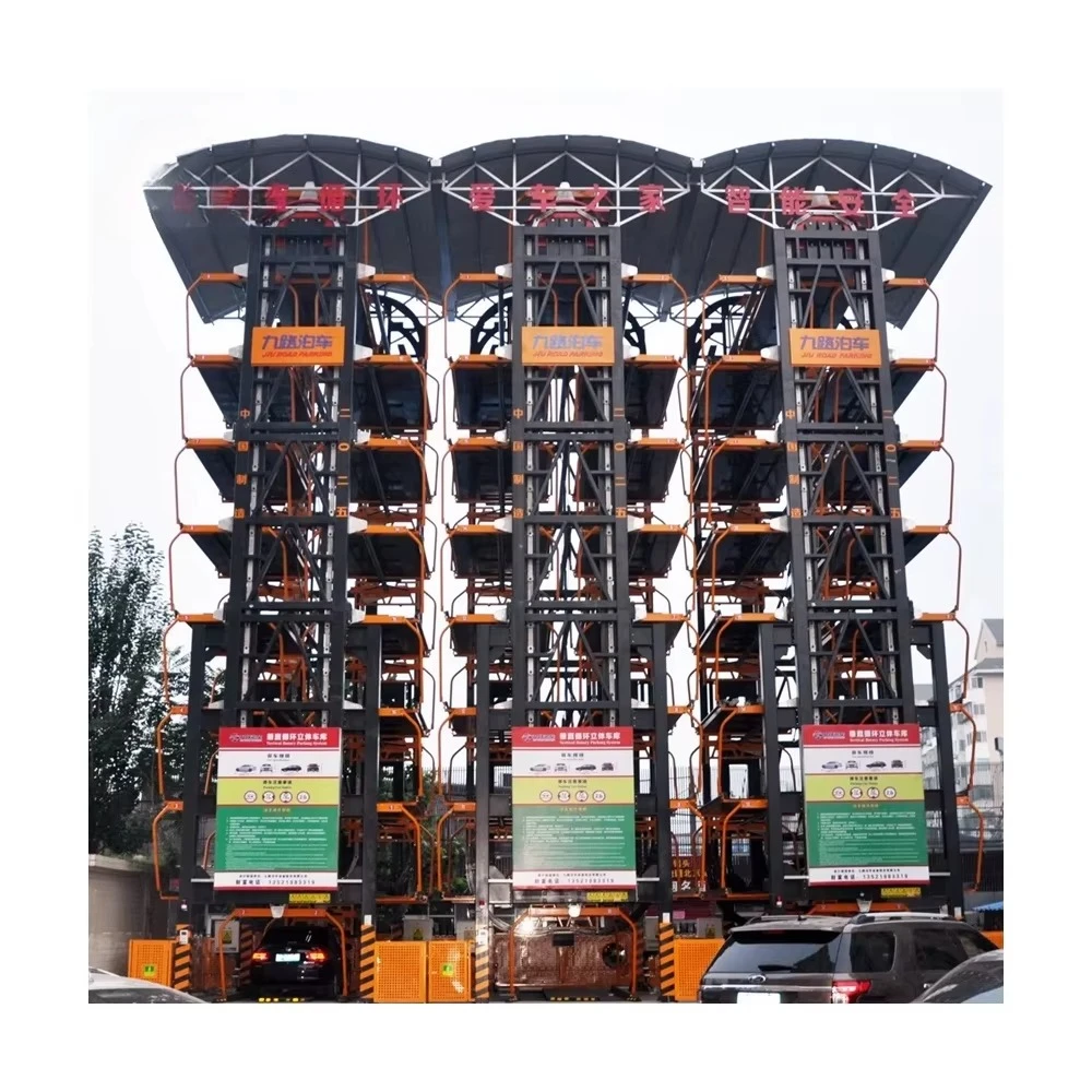 Robotic 8 Sedans Carousel Rotary Parking System Mechanical Automatic Car Parking Equipment