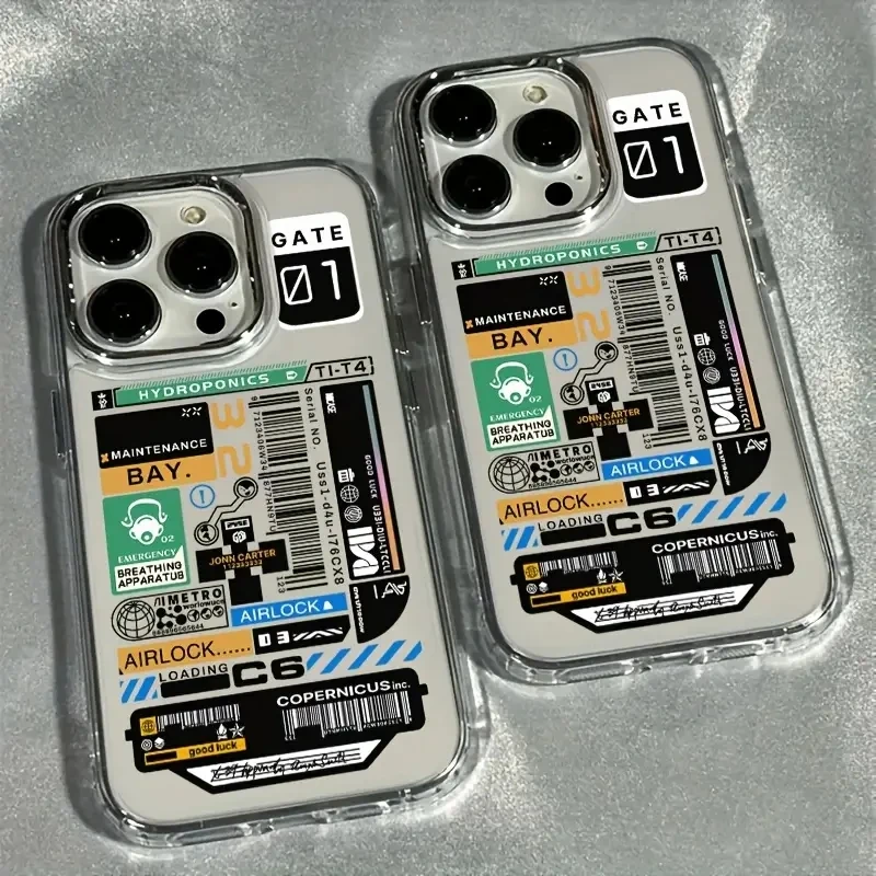 Car Sticker Labels Clear Phone Case for iPhone 17 16 15 14 Plus 13 12 11 Pro Max Air 7 8 Plus X XS XR 16e SE2 Shockproof Cover view 2