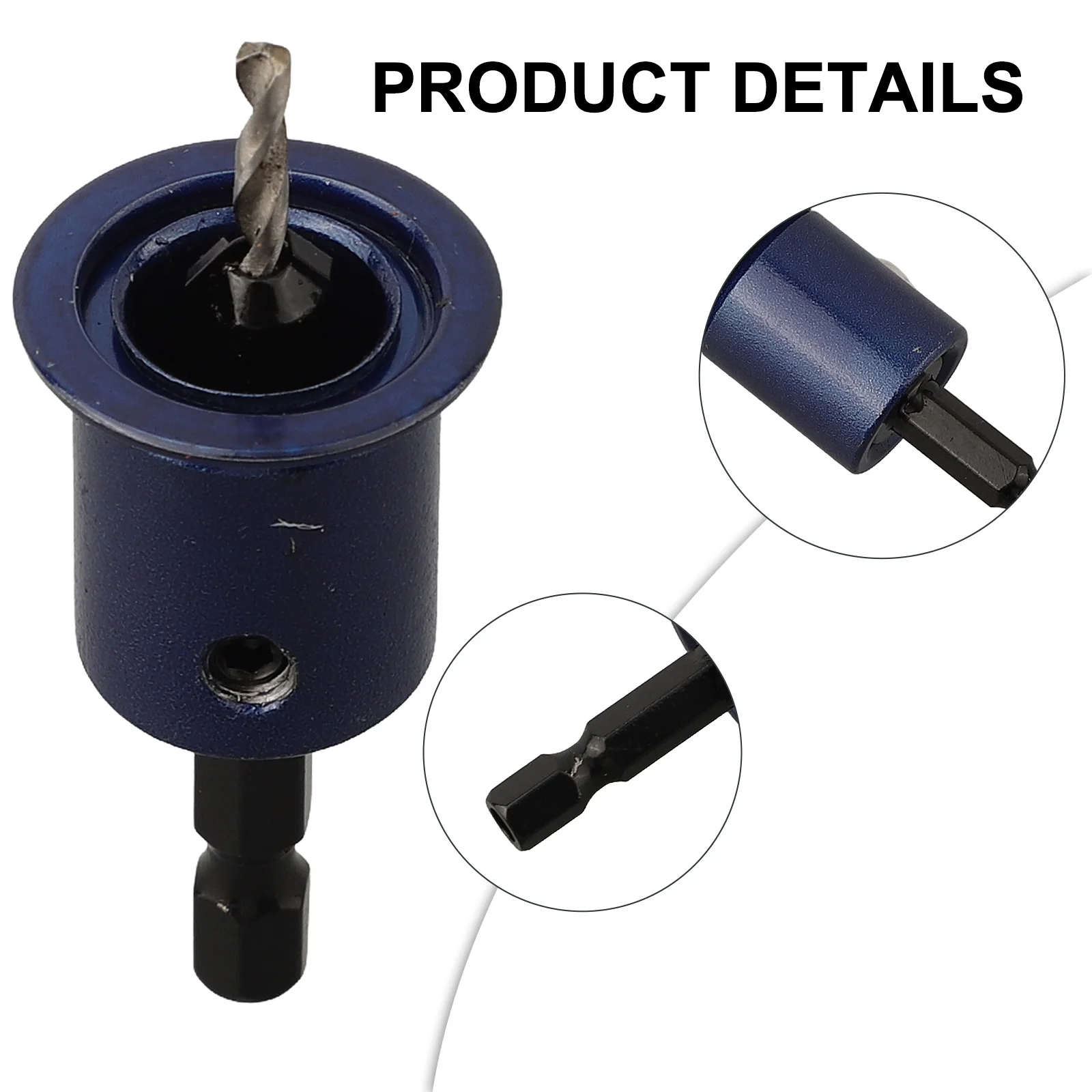 1pc 8mm Shank Drill Bit Core Limiter Countersink Drills Router Bit Woodworking Tool Drilling Hole Hardware  Power Tools