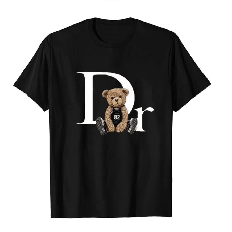 

Men's summer cotton short-sleeved T-shirt with letter printing; new couple brand T-shirt;