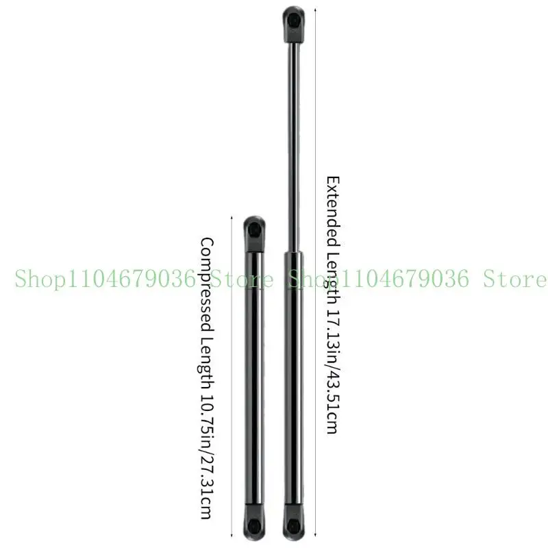 2 Buah Penopang Pengangkat Jendela Toppers Atas Berkemah Penopang Kejut Sisi Belakang Baja Karbon C16-08941 Alat Truk Penopang Tutup Bod