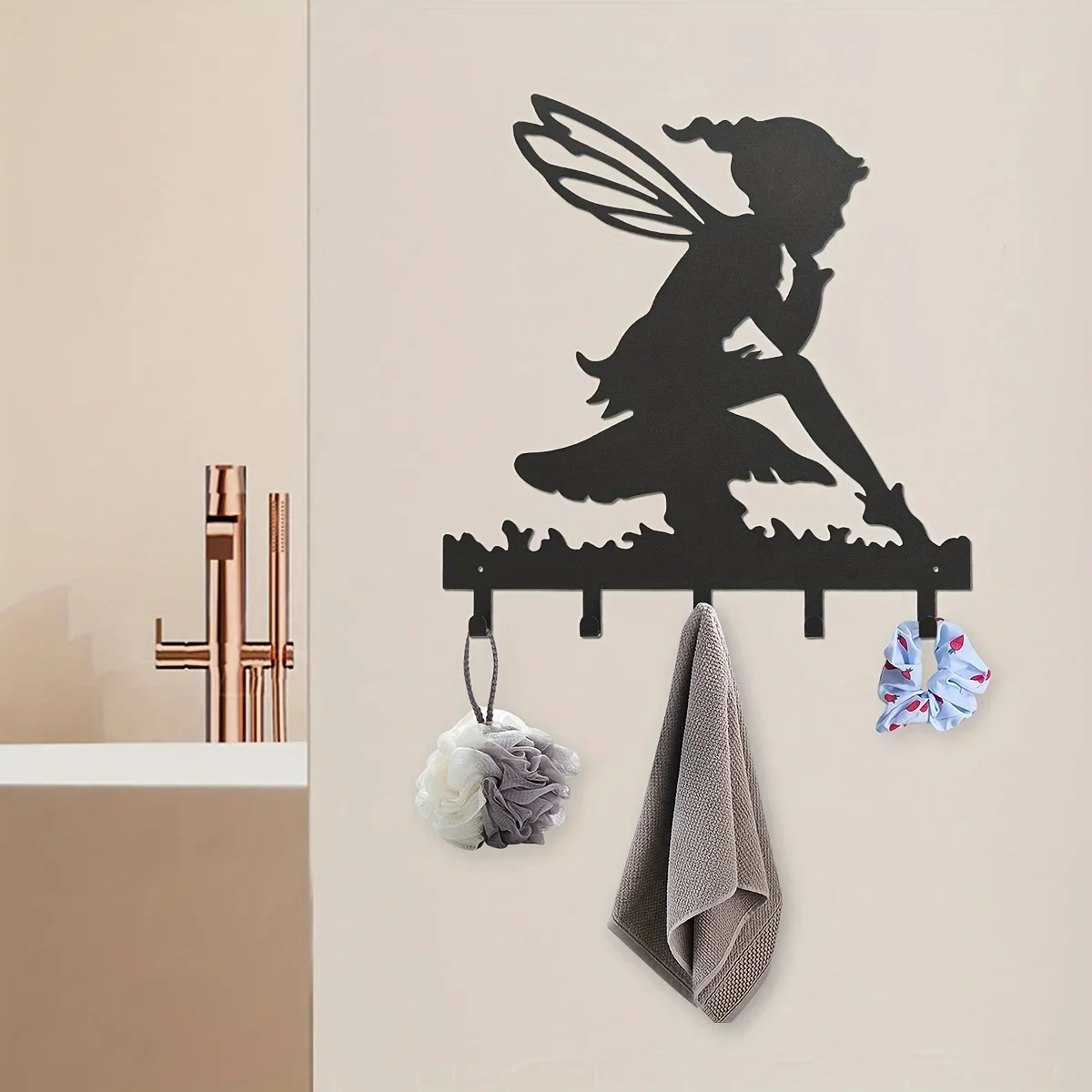 HelloYoung Porte-clés créatifs en métal, crochets muraux, crochets décoratifs multi-usages pour manteaux, sacs et clés