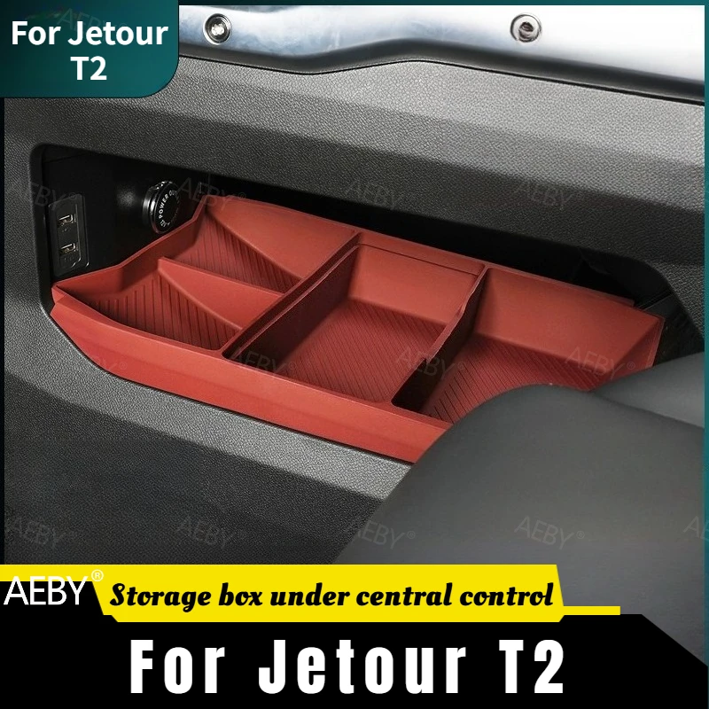 

For Jetour T2 Silicone center console storage tray anti slip pad,Silicone anti slip instrument panel pad,dustproof,accessories