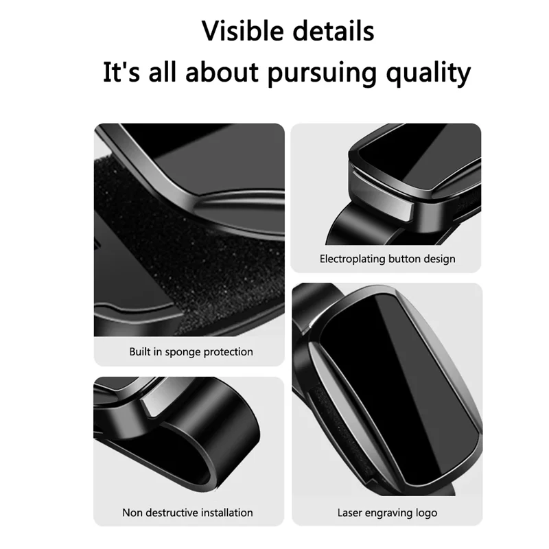 Car Sunshades Glasses Case Sunglasses Holder Glasses Clip For Audi A1 A2 A3 A4 A5 A6 A7 A8 Q1 Q2 Q3 Q4 Q5 Q6 Q7 Q8 TT S5 B8 S1 - view 5