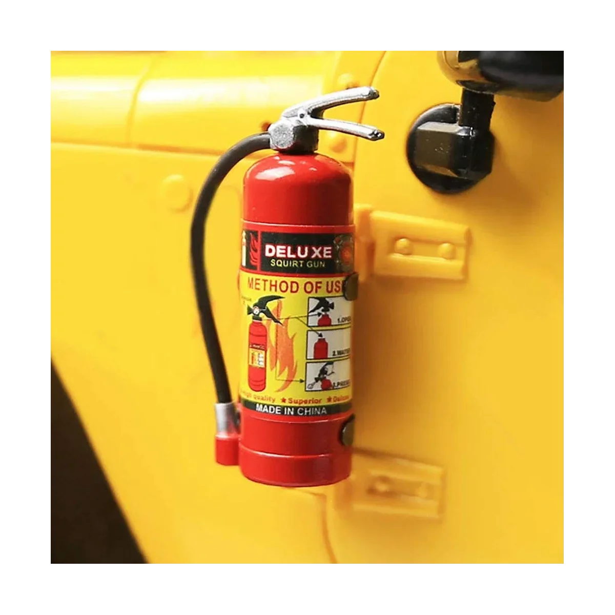 1/10 RC 크롤러 용 2PCS 빨간색 미니 소화기-축 SCX10, Traxxas TRX4, RC4WD D90-시뮬레이션 자동차 장식 부품