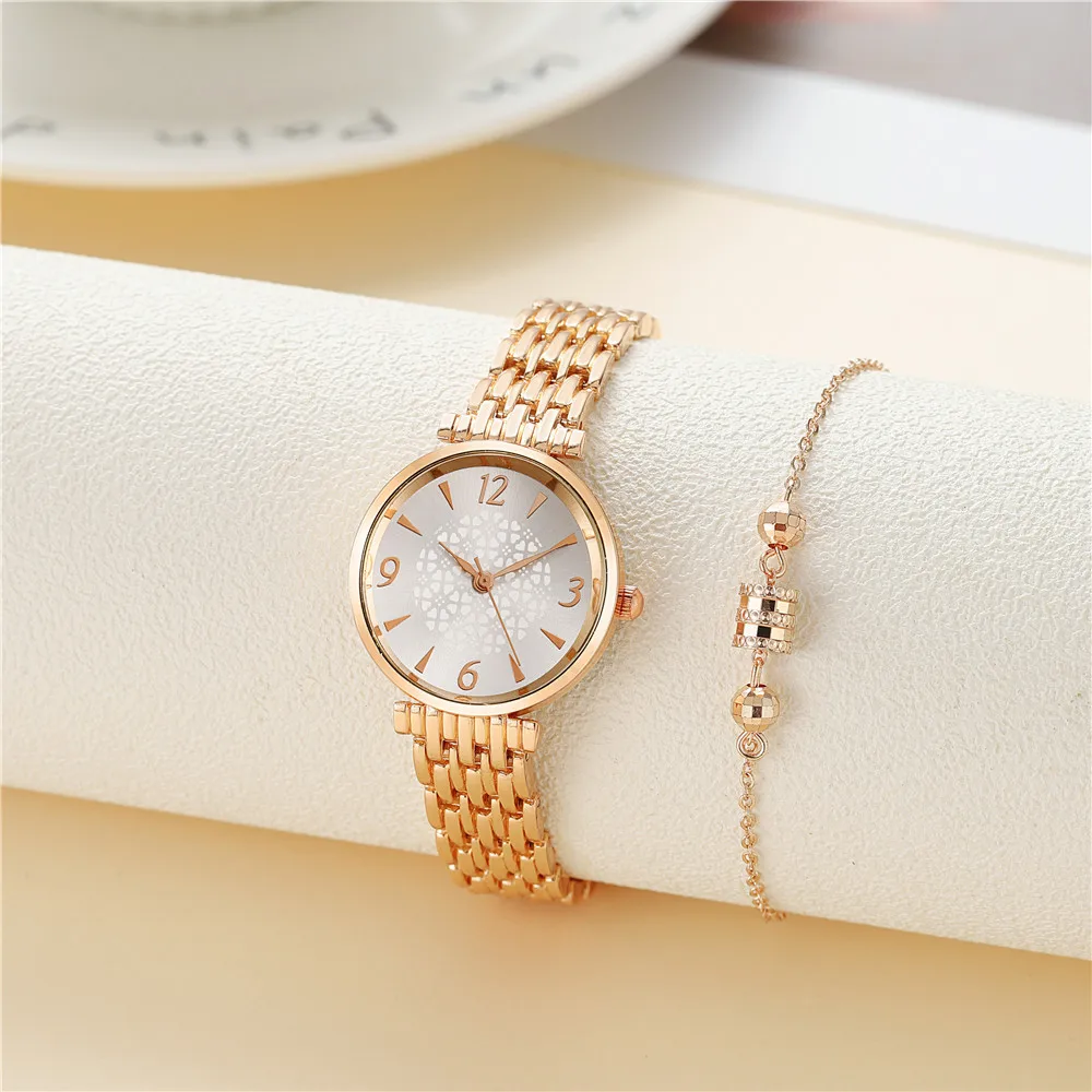 Fashion Women Brand Watches Luxury Rose Gold Simplicity Digital Design Ladies Quartz Watch Stainless Steel Strap Female Clock