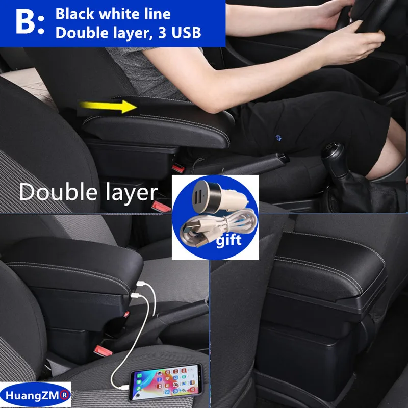 For Toyota Aygo X Armrest Box For Toyota Aygo x Car Armrest Storage box Dedicated Retrofit parts Interior Car Accessories