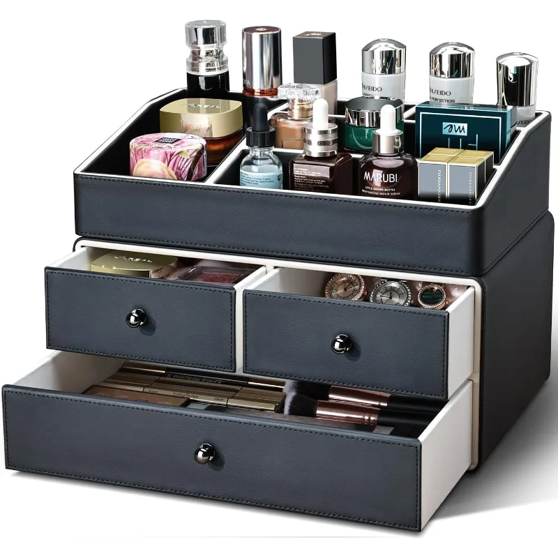 

Organizador de Maquillaje, Organizador Cosmeticos con Cajones Compartimentos, Makeup Organizer