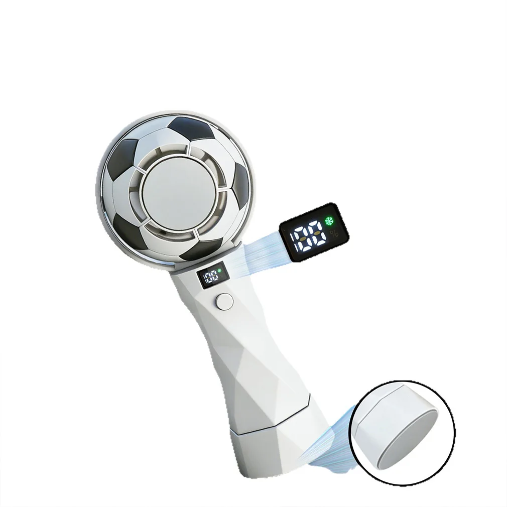 

Summer Mini Cooling Fan Portable Football Design Fan USB Powered Handheld Fan For Outdoor Camping Sport And Football Cup Matches