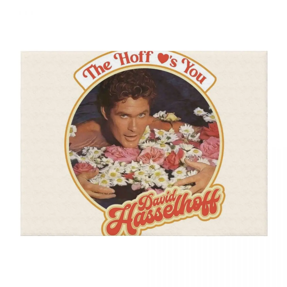 

The Hoff Loves You Throw Blanket Multi-Purpose Shaggy Quilt Luxury Throw Blankets
