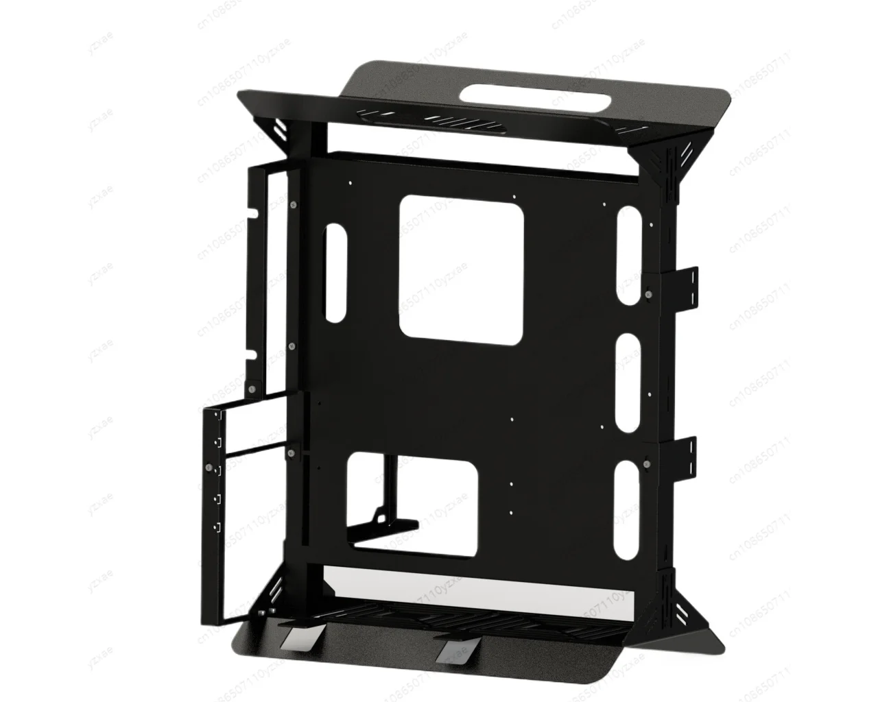 Open Frame Computer Case, Supports ATX/MATX/ITX Motherboard & Vertical GPU Mount, DIY PC Test Bench