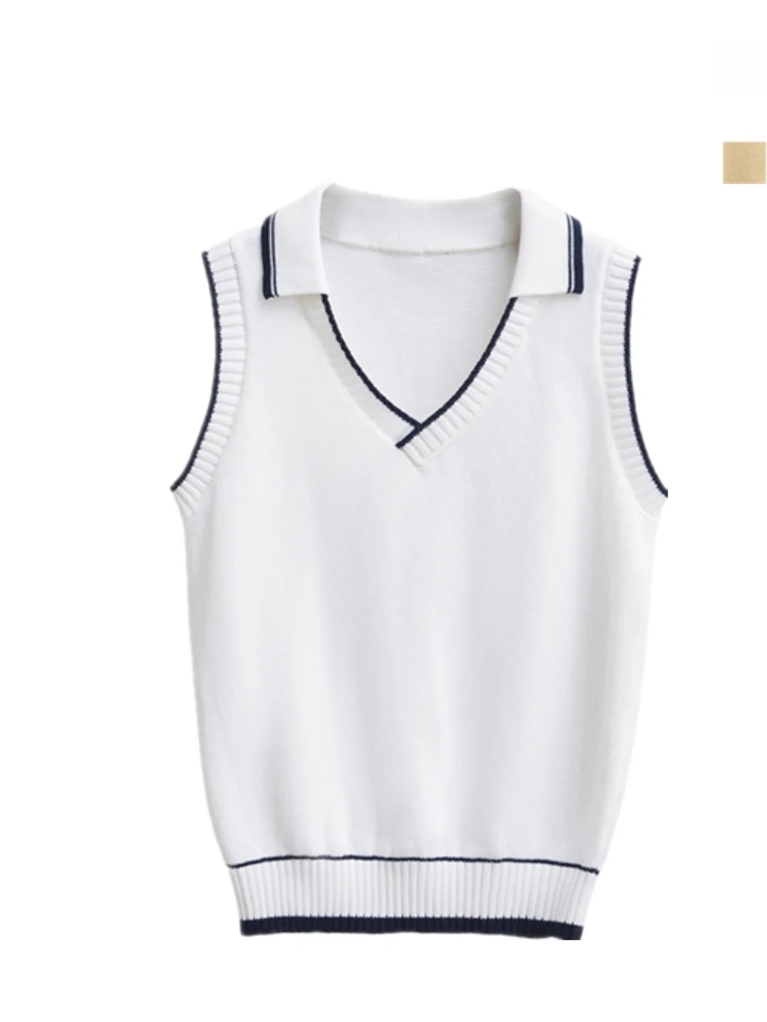 Gilet V-Ne lavorato a maglia slim fit sexy Colore puro sopra la testa American Retro College Sle Faionable Abbigliamento casual Calore garantito