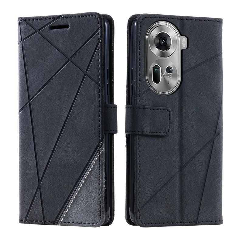 Reno 11 Case on For Coque OPPO Reno11 Cover Luxury Flip Wallet Leather Case na for Funda Oppo Reno 11 CPH2599 Phone Cases Etui