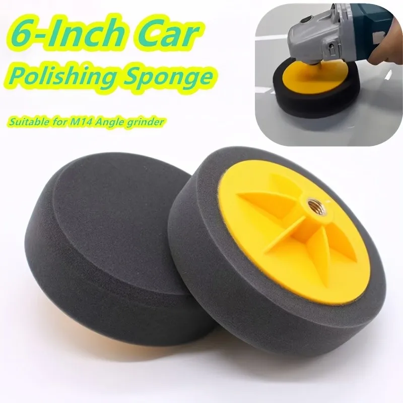 Discos de Polimento de 6 polegadas com Velcro – Conjunto de 3 Densidades para Polidores Rotativos e de Órbita, Cera Automotiva