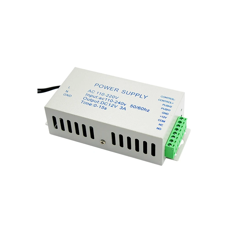 

Access Power Supply Wide Voltage Input 110-240V DC 12v 3A Output Support Remote Switch Suit For Access Control System