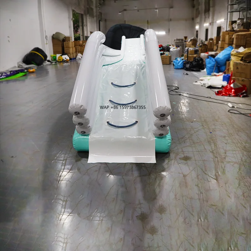 

4.33 * 3.66 * 3.66mH inflatable water slide ce certification, suitable foryacht floating marina activities