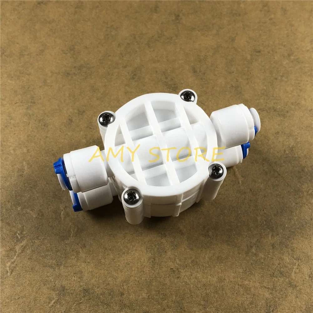 1/4 "Selang Auto Shut Off 4 Katup Jalan Cepat Koneksi Pas Akuarium RO Filter Air Reverse Osmosis System