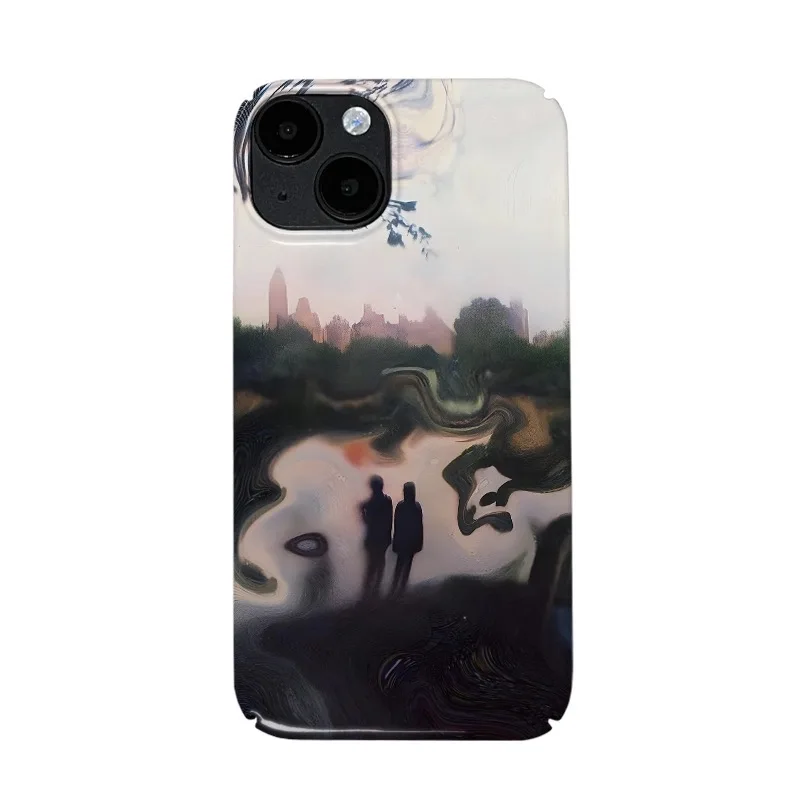 

Pink Blurred Twisted Illusion Phone Case for IPHONE 17 Air 16E 15 PROMAX 14 Plus 13 12 MINI 11 PRO 16Plus XR Acrylic Phone Cover