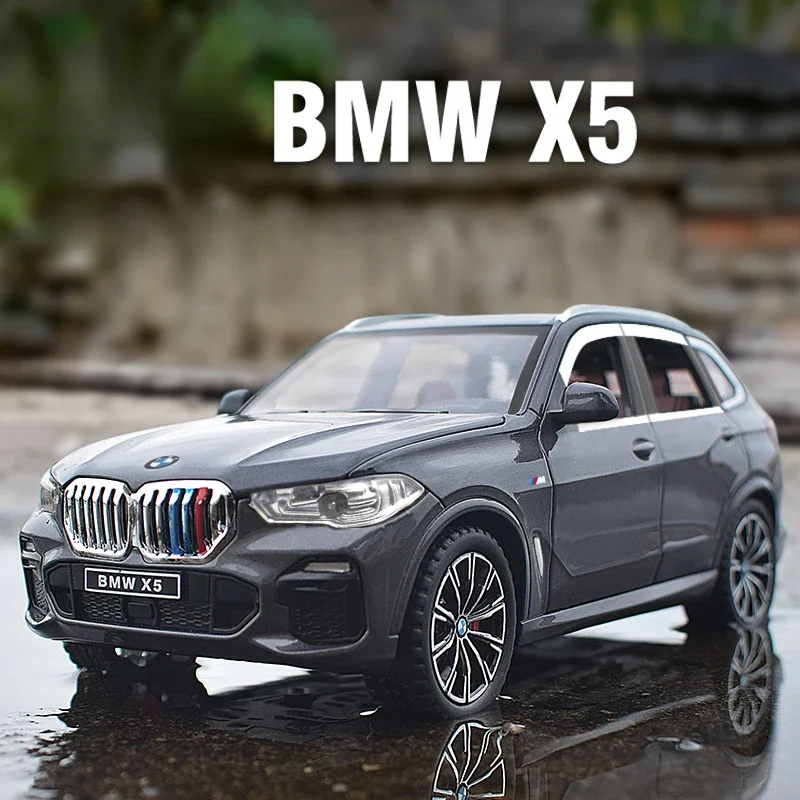 

Diecast 1:24 Scale BMW X5 SUV Alloy Car Model Collective Metal Voiture Miniature Home Decor Car Toy Boys Gift Sound Light