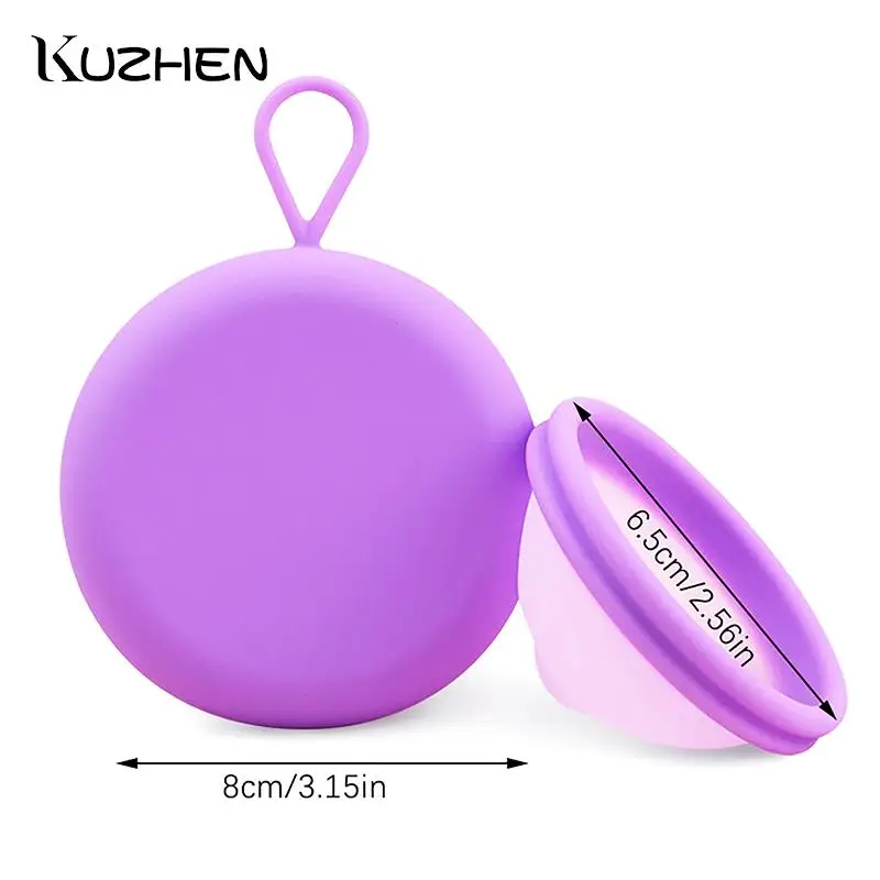 Silicone Menstrual Cup Menstrual Disc Set Women Health Care Period Menstrual Collector Extra-Thin Sterilizing Feminine Hygiene