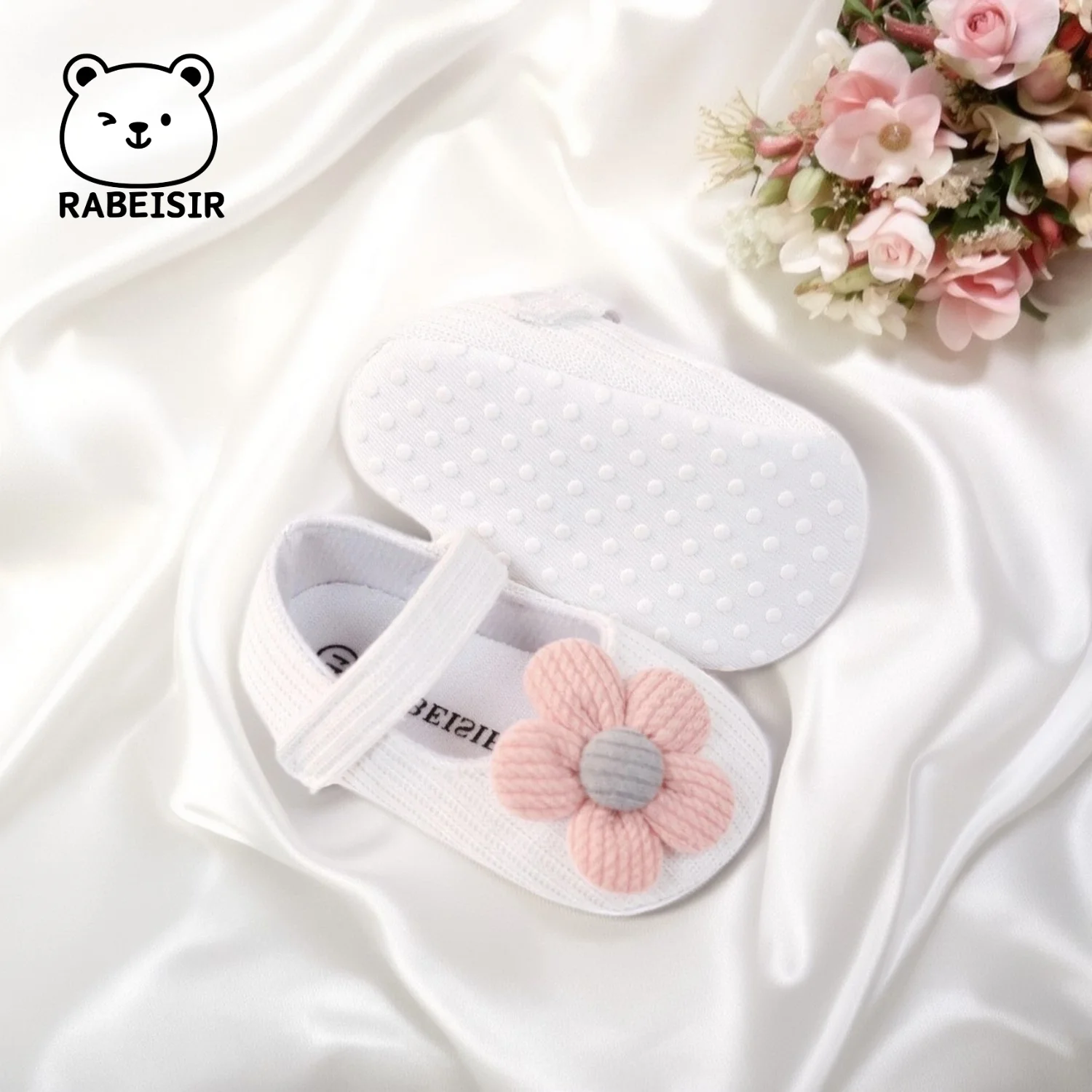 أحذية أطفال بناتي للأطفال الصغار أحذية ما قبل الخطوة أحذية الأميرة 0-18 شهرًا نعل ناعم قابل للتنفس #6