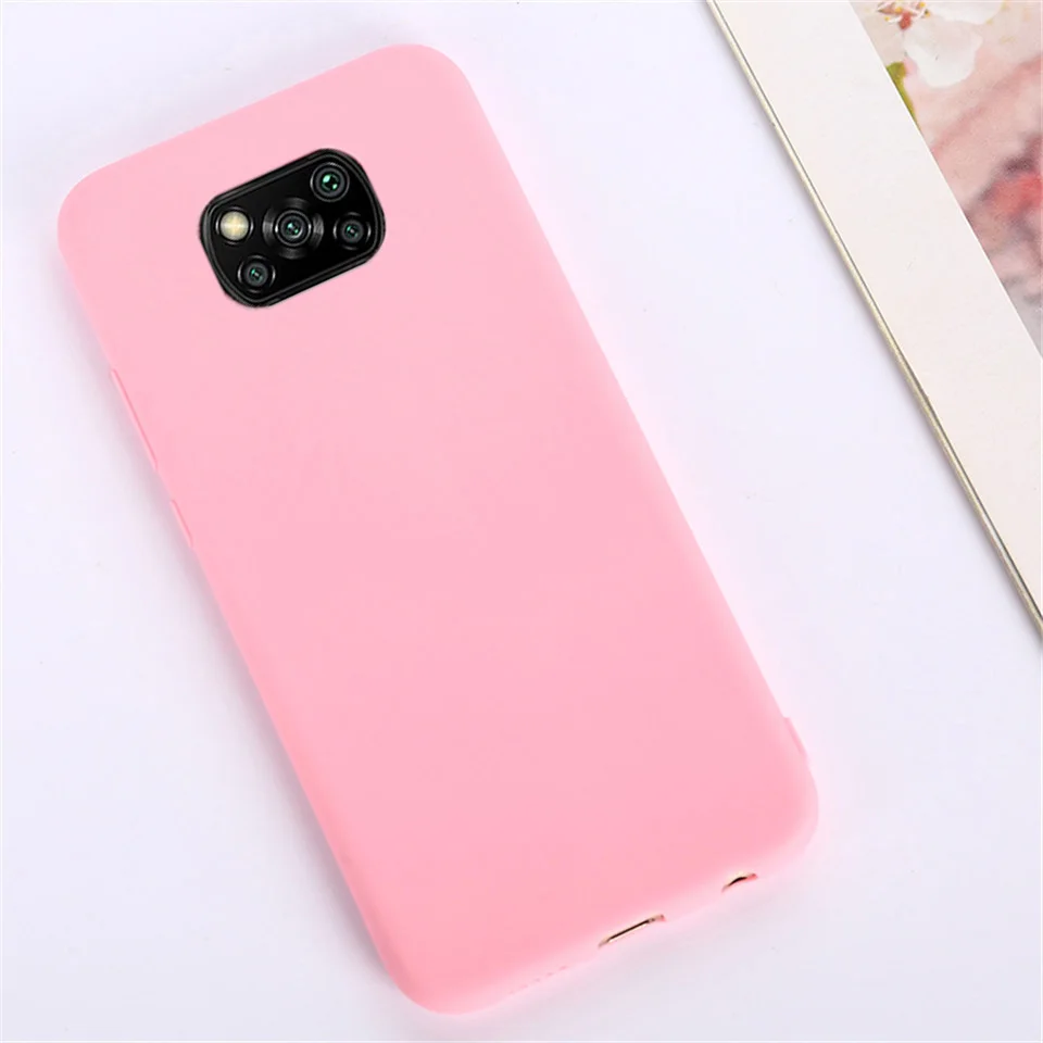 Für Xiaomi Poco X3 Pro Fall Weiche Matte Flüssigkeit Silikon Stoßfest Stoßstange Telefon Fällen Für Poco X3 NFC PocoX3 Candy Farbe Fundas – Detail 11