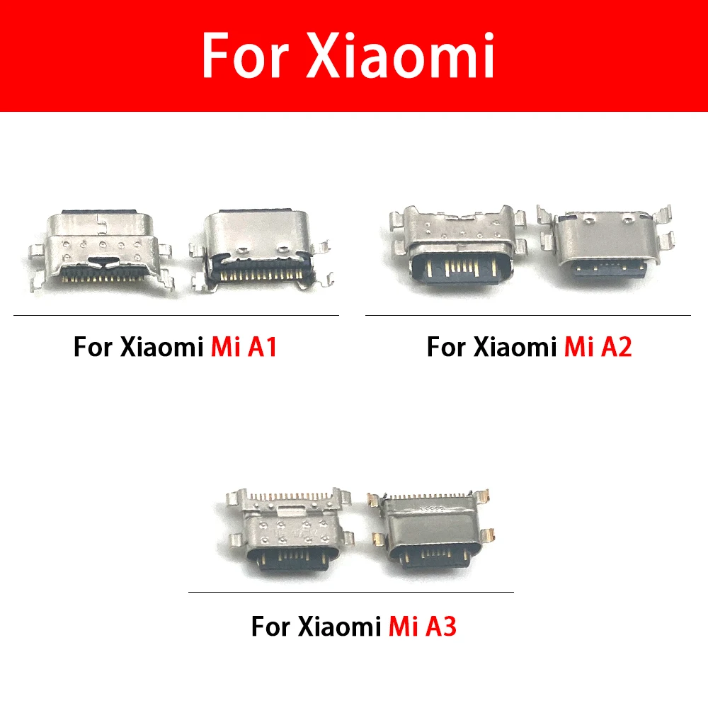 10 Pcs For Xiaomi Mi 12 11T 11 10 9T 9 8 Lite Se A3 A2 A1 Micro USB Charger Dock Connector Plug Socket Repair Parts Charger Port