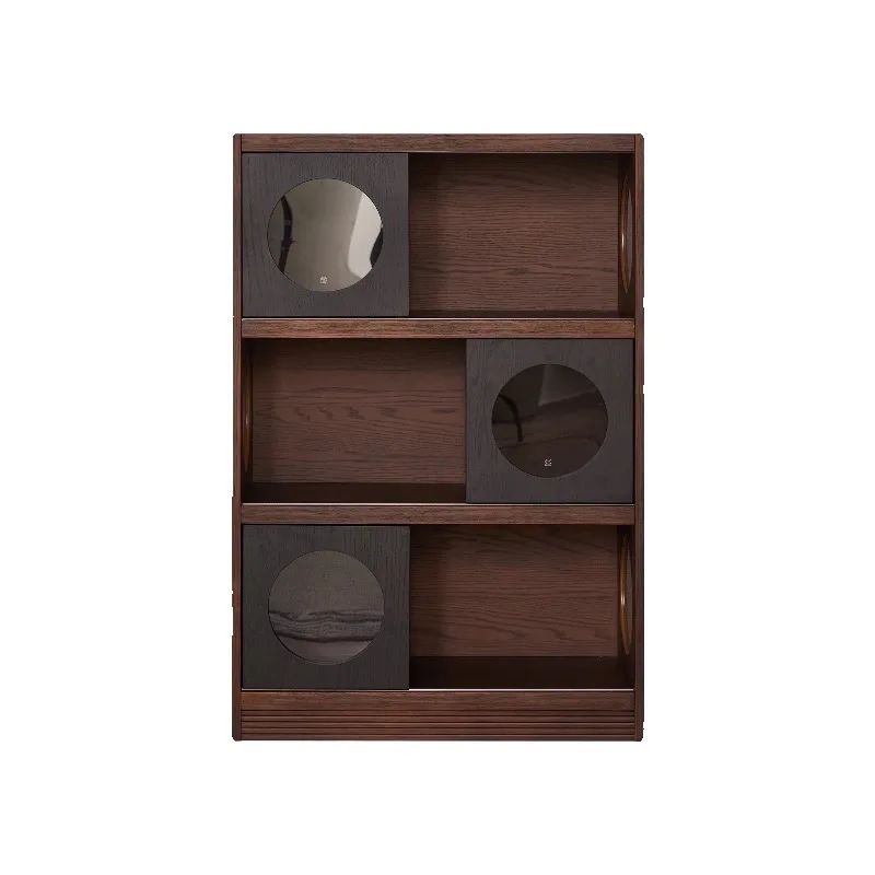 

Solid wood bookcase, locker against the wall, integrated locker, living room, study, household tea