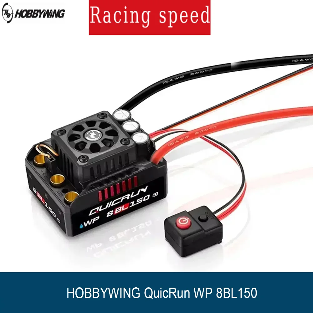 HOBBYWING QuicRun WP 8BL150 G2 Brushless ESC 3-6S 150A with LCD LED Program Card for 1/8 Scale RC Car Buggy Accessories
