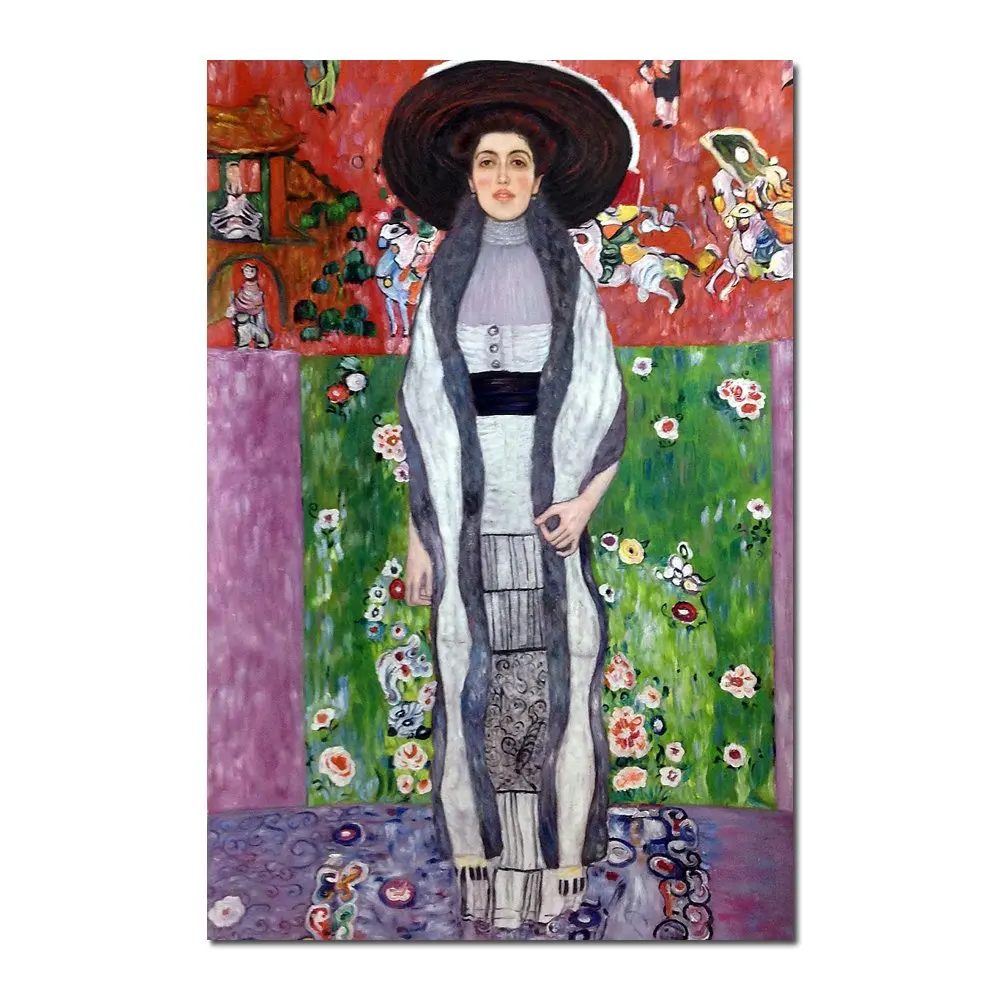 

Handmade Beautiful Woman Canvas Art Gustav Klimt Painting Portrait of Adele Bloch-Bauer High Quality Modern Family Room Decor