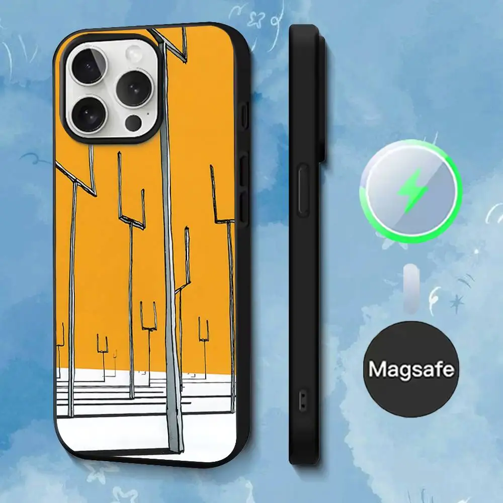 Чехол для телефона M-Muse Band Album для iPhone 17,16,15,14,13,12,11,Pro,Max,Plus,Mini,SE4,E с магнитной беспроводной зарядкой Magsafe