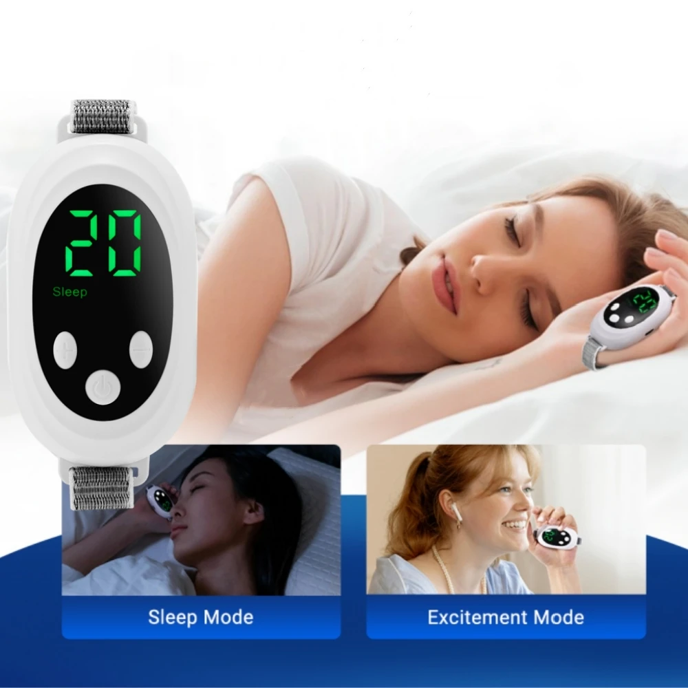 Hand Held Sleep Aid Device Anxiety Insomnia Relief Physical Hypnosis Smart Sleeper for Women&Men Massage Improved Sleeping Mood