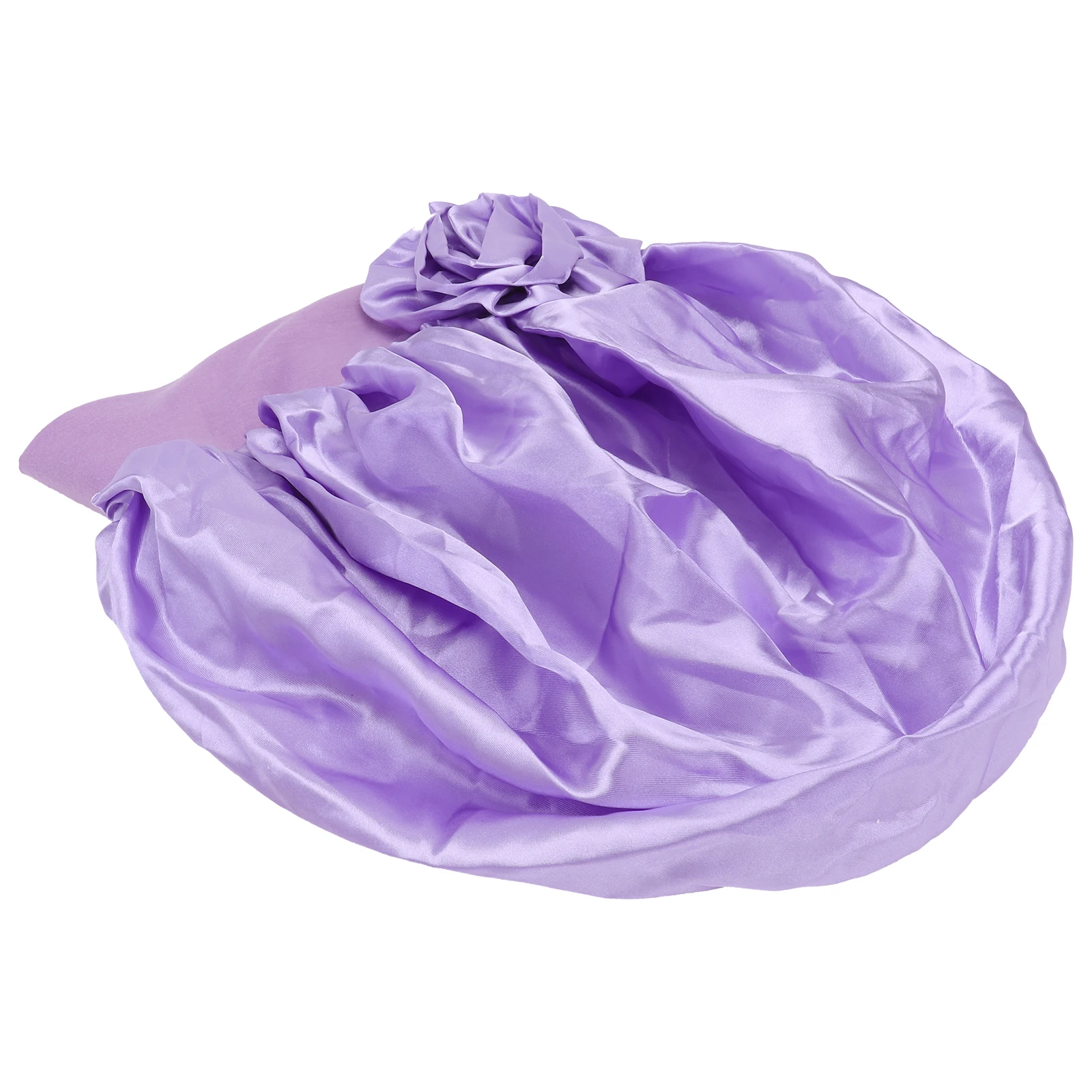 

Satin Women Hair Care Bonnet Soft Sweatband Extra Large Sleeping Bathing Cap Premium Material Durability Practicality