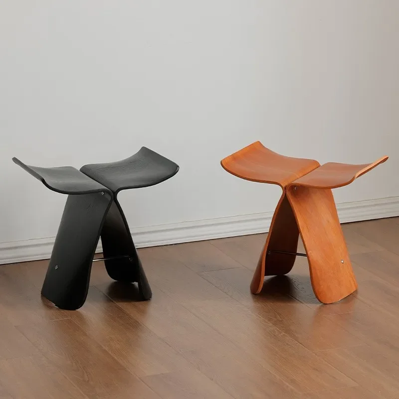 2024 Nordic Creative Design Butterfly Stool Simple Shoe Changing Stool Dropshipping