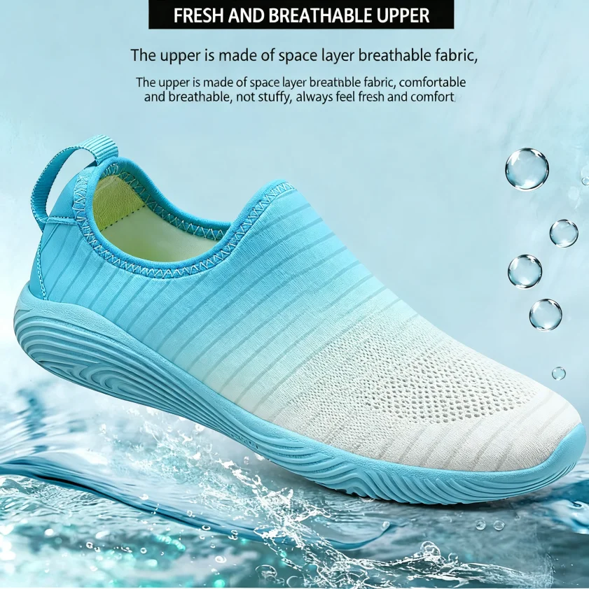 รองเท้าลุยน้ำ ระบายอากาศได้ดี แห้งเร็ว เหมาะสำหรับพักผ่อนริมทะเล เดินป่าในลำธาร ผู้ชายกันลื่น รองรับแรงกระแทก ผู้หญิงพื้นนุ่ม สวมใส่สบาย