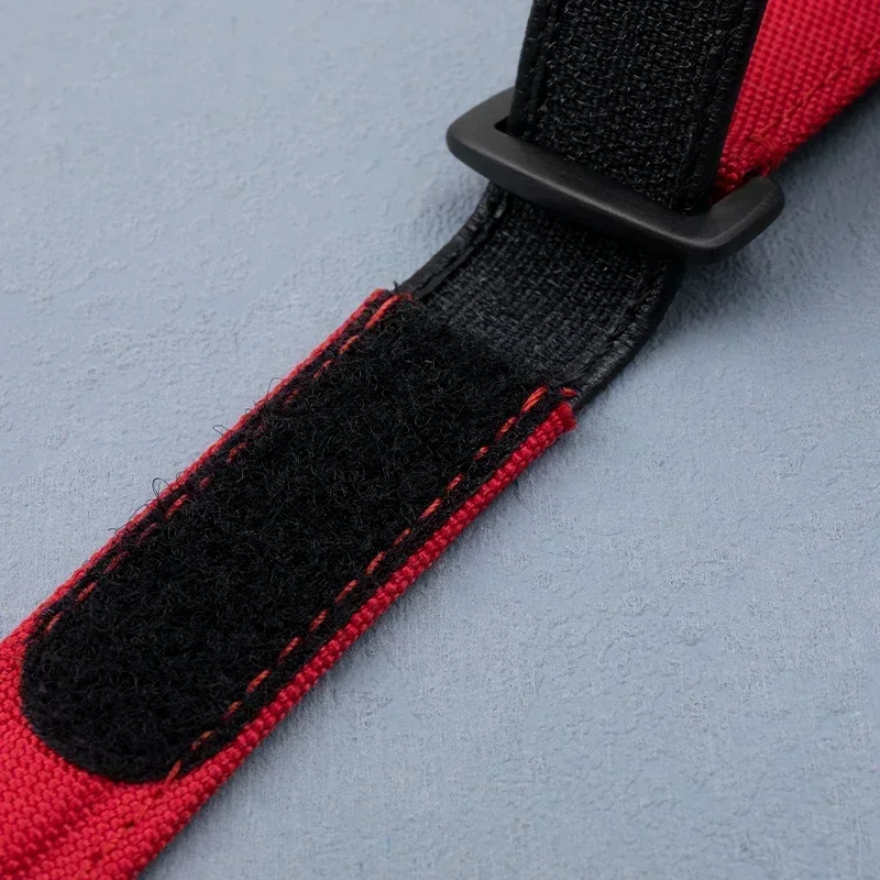 22 مللي متر وصلة نهاية معدنية نهاية منحنية مع ملحقات حزام الساعات النايلون لحزام TUDOR 41 مللي متر الطلب M79360.M79363 حزام خليج أسود GMT