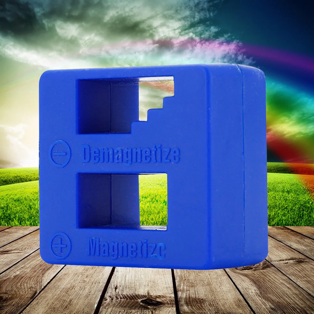 

Magnetizer Demagnetizer for Screwdriver Tips Bits and Small Tools Small and Big Screws Drills Drill Bits Sockets (Blue)