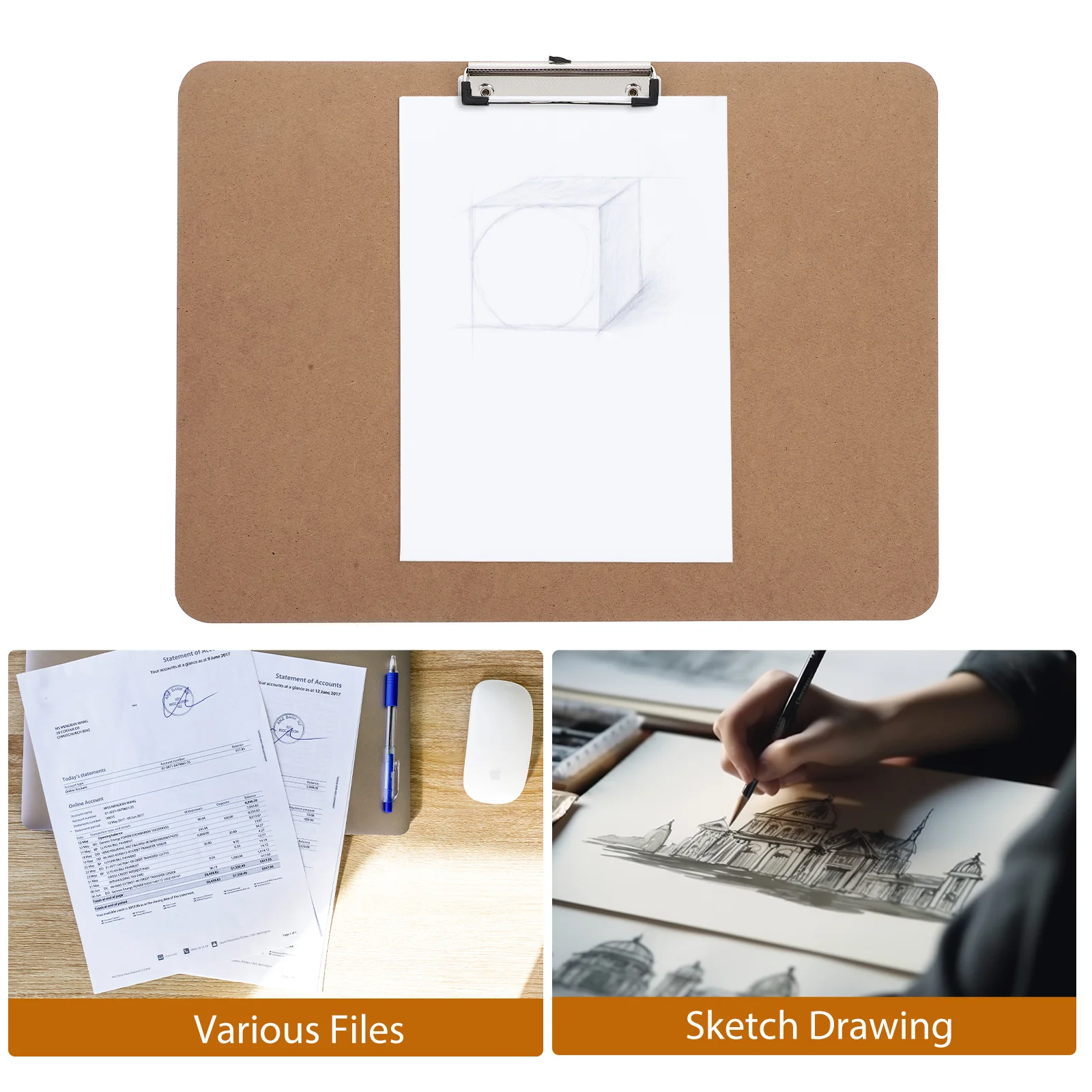 

2 Pcs Art Clipboard Contractors Artist Supplies Construction Artists Hand Drawing