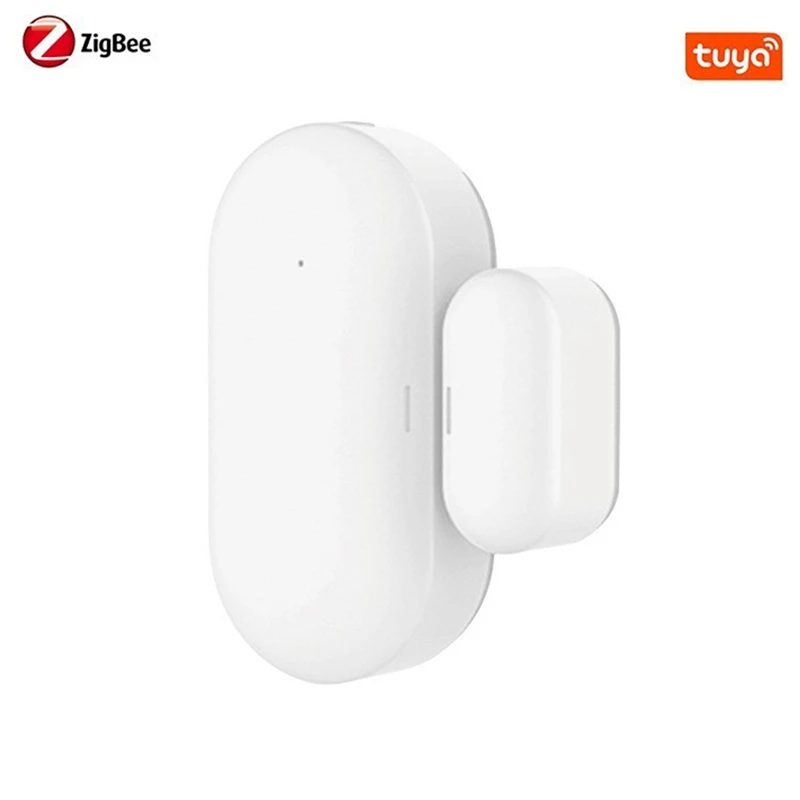 Promotion! 4X Tuya Zigbee Door & Window Sensor Smart Home Automation Security Protection Smartlife APP Alarm Remote Real-Time Pu