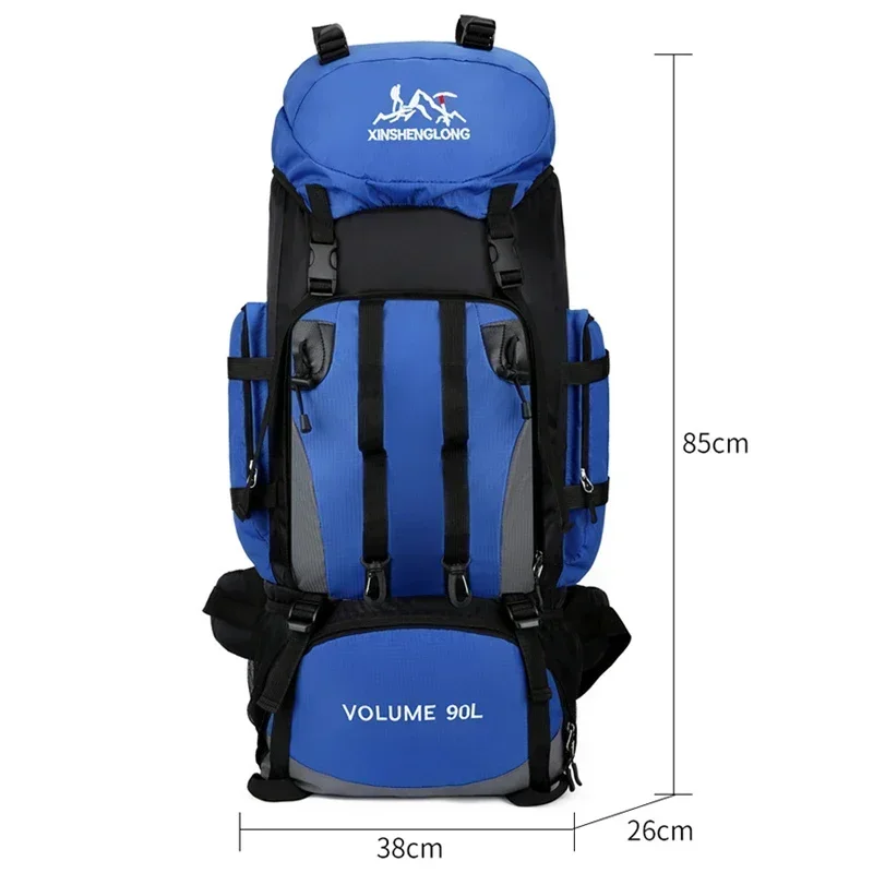 90L Waterproof Hiking Camping Backpack Trekking Bag Rucksack Large Capacity Travel Outdoor Sports Bags Camping Equipments