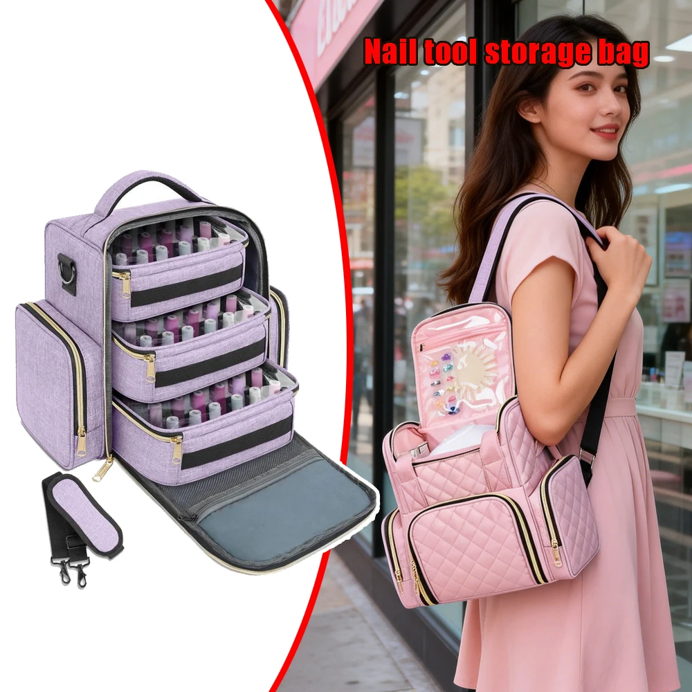 

Дорожная косметичка-органайзер для маникюра, большая вместительная портативная женская сумка для макияжа, многофункциональный несессер для туалетных принадлежностей, набор для хранения для мамы и ребенка