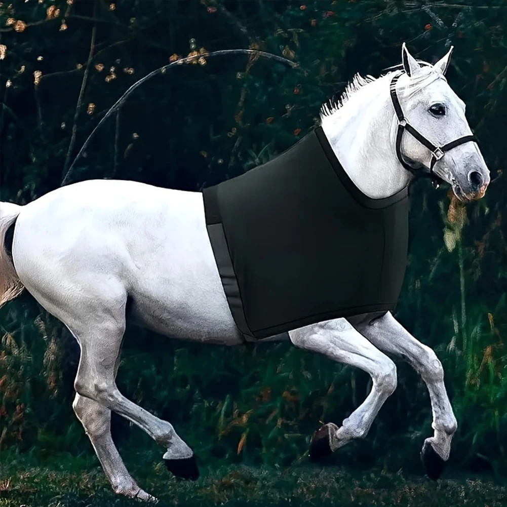 Horse Shoulder Guard High Elastic Horse Vest Anti-Rub Bib Horse Protective Vest for Equestrian Sport