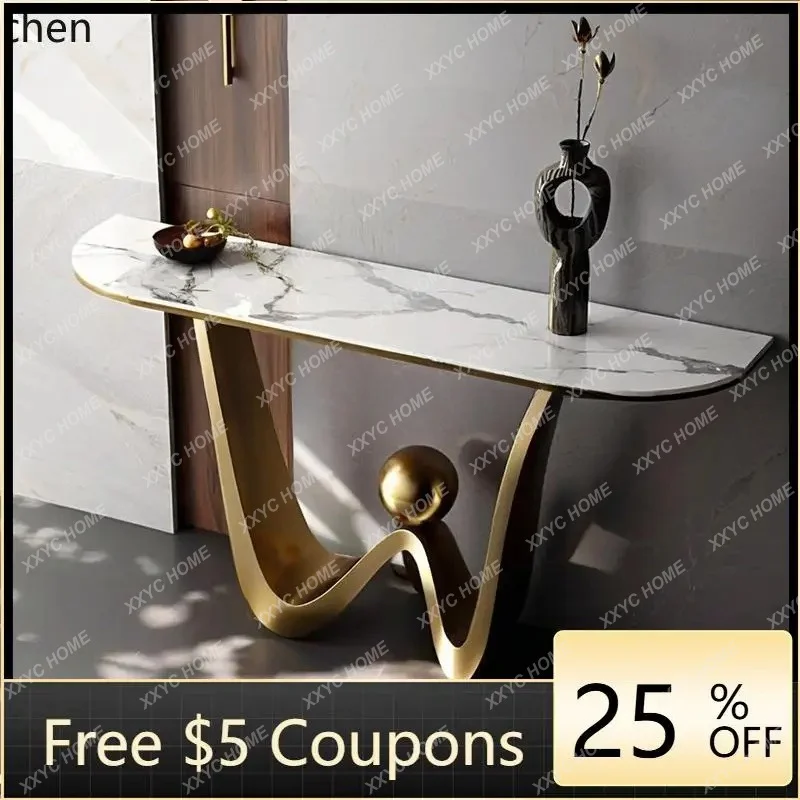 

L simple entrance table stainless steel brushed entrance table entry entrance cabinet long case