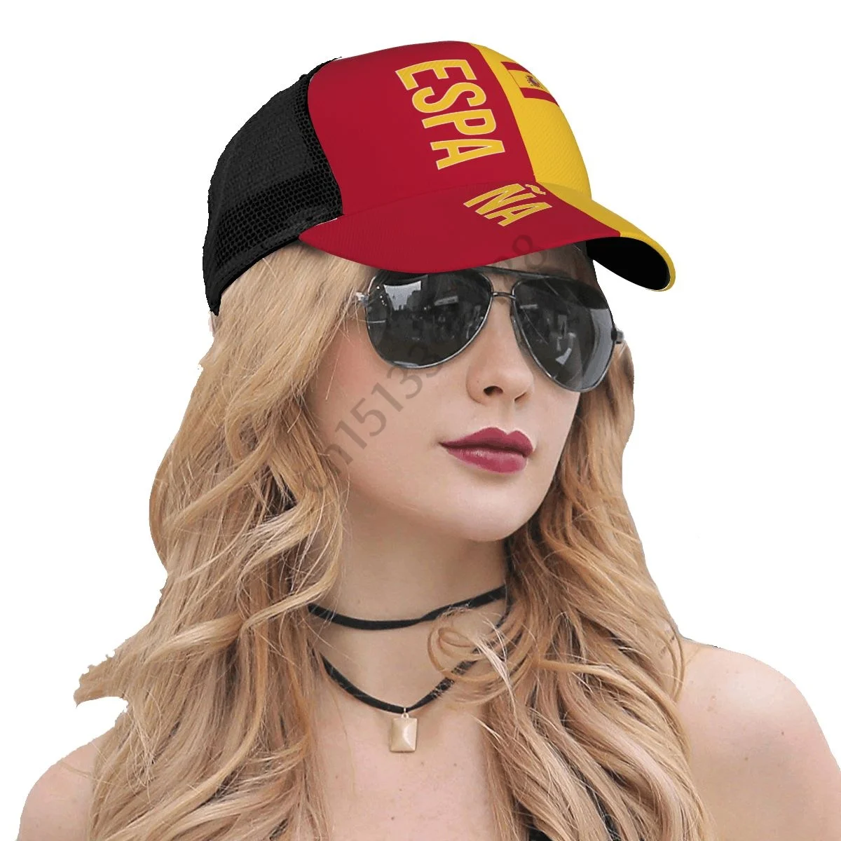 Spain Espana Soccer Country Flag Summer Sun Baseball Cap Breathable Adjustable Men Women Outdoor Fishing Hat