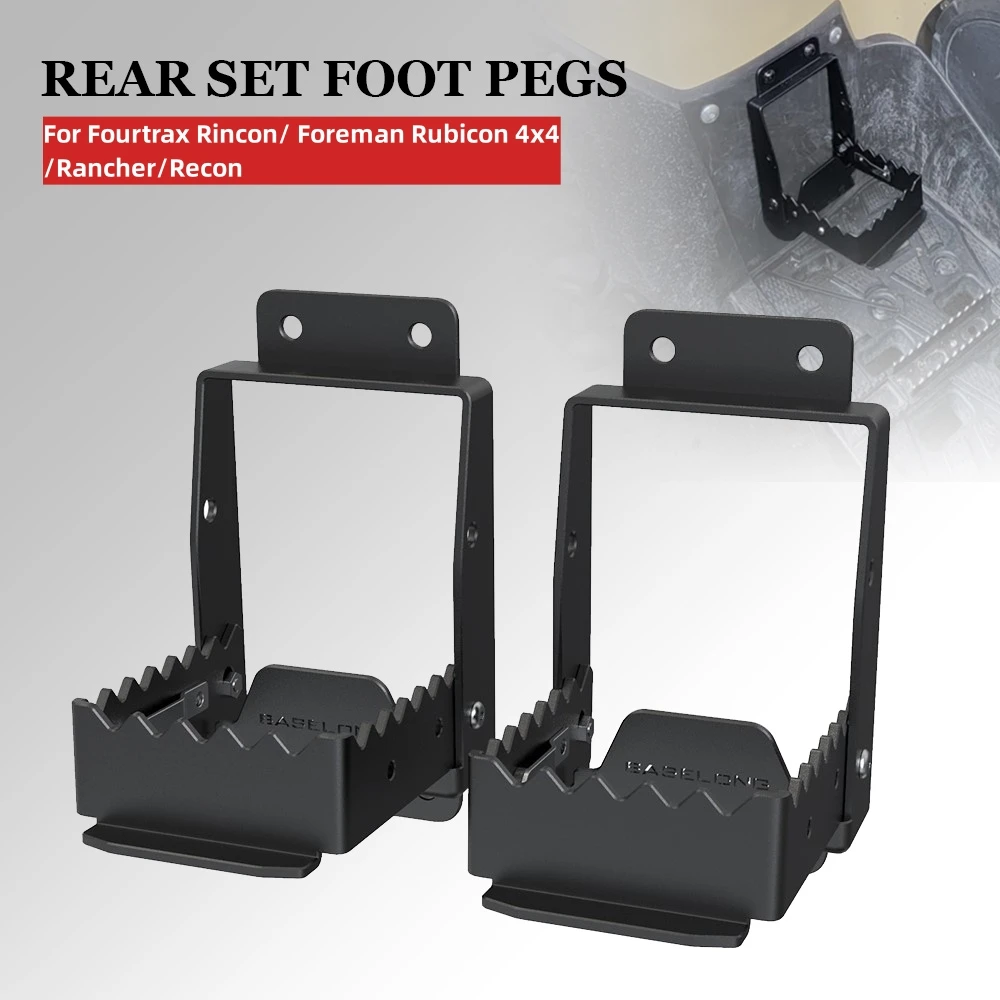 

Footrest Relocation Rear Stainless Set Foot Pegs For Fourtrax Rincon/ Fourtrax Foreman Rubicon 4x4/Fourtrax Rancher/Recon