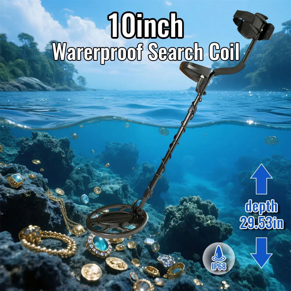 Metal Detector High Performance Professional Underground Treasure Hunter 2.5m Search Gold Detector Treasure Hunter Pinpointer